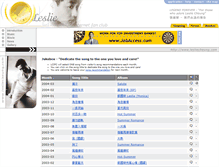 Tablet Screenshot of jukebox.lesliecheung.com